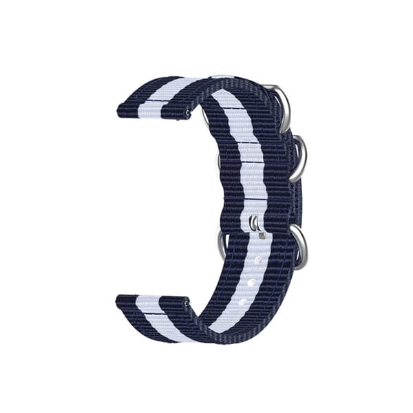 Garmin Forerunner 255 nylon-urrem - Blå / Hvid / Blå Blue