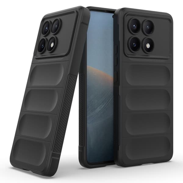 Mjukt greppformat Xiaomi Redmi K70E skal - Ljusgrå Silvergrå