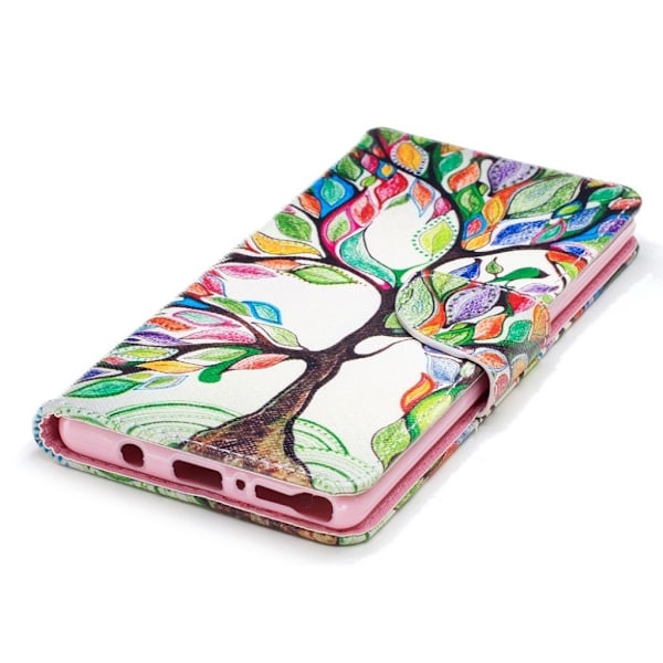 Samsung Galaxy Note 8 etui med unikt print - farverig træ Multicolor
