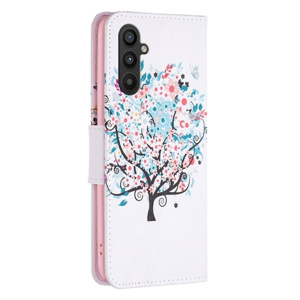 Wonderland Samsung Galaxy A34 5G Flip Etui - Blomst Træ Multicolor