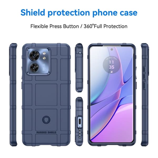 Rugged Shield Motorola Edge 40 skal - Blå Blå