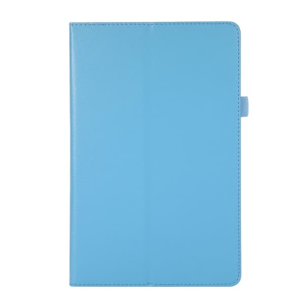 Foldbart etui med Lichi-tekstur til Lenovo Tab M10 Plus (Gen 3) - Babyblå Blue