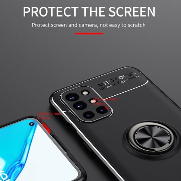Ringo Etui Oneplus 9r - Sort / Blå Black