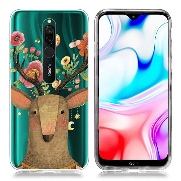 Deco Xiaomi Redmi 8 skal - Älg Brun
