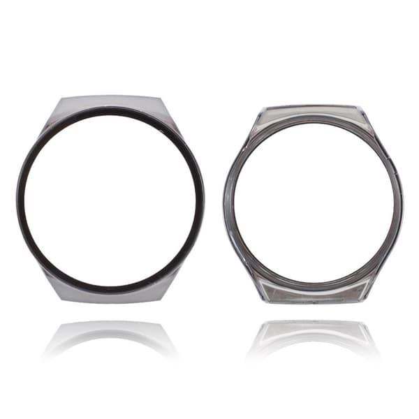 Stilfuld ramme med hærdet glas til Huawei Watch GT 2e - Grå Silver grey