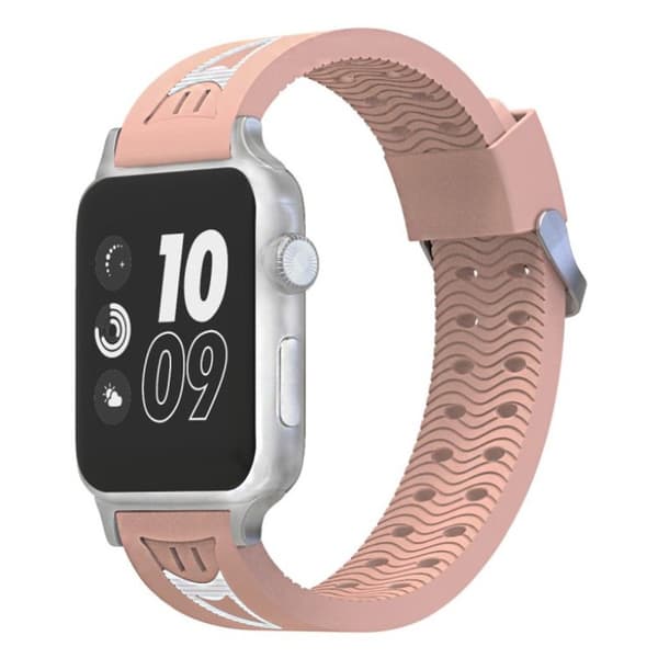 Apple Watch Series 4 4mm klockband av silikon - Rosa Rosa