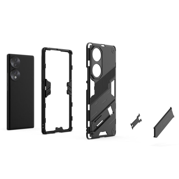 Stöttåligt Honor 70 hybridskal - Silver/Grå Silvergrå