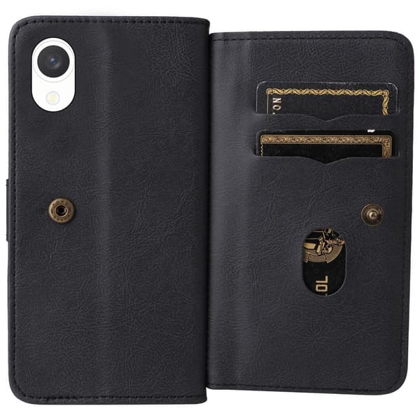 10-slot Pung Etui til Samsung Galaxy A23e - Sort Black
