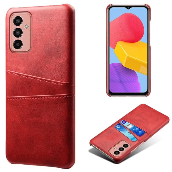 Samsung Galaxy M13 4G skal med korthållare - Röd Röd