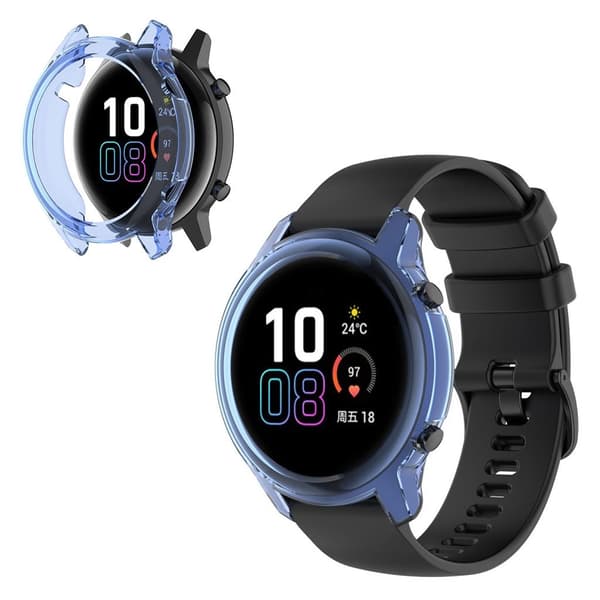 Honor MagicWatch 2 42mm holdbart etui - Gennemsigtig Blå Transparent