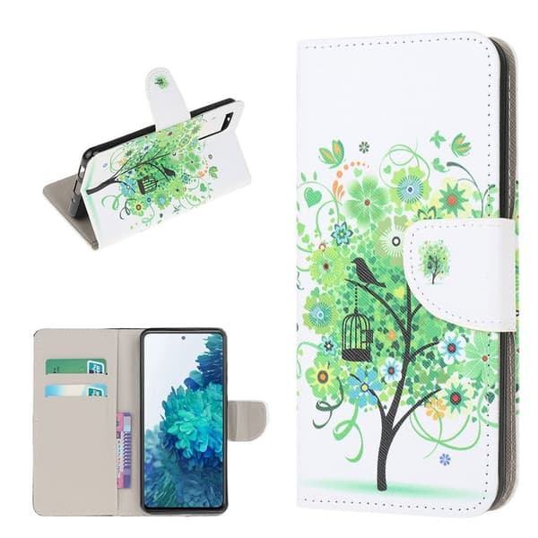 Wonderland Samsung Galaxy S20 Fe Flip Etui - Grønt Træ Green