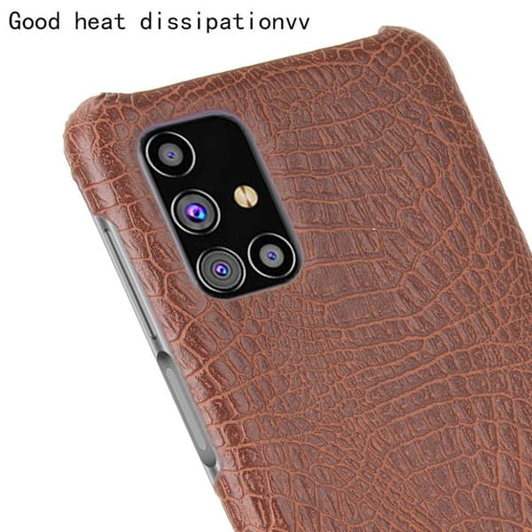 Croco Samsung Galaxy M31s skal - Brun Brun