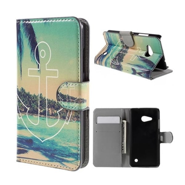 Moberg Microsoft Lumia 550 Læder Etui - Anker og Strand Multicolor
