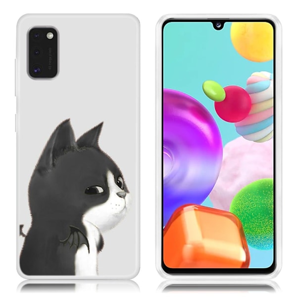 Deco Samsung Galaxy A41 kuoret - Musta Kissa Black