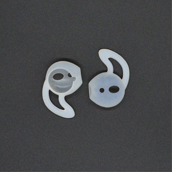 Apple Airpods 1 pari silikooni Ear Hooks Skin Cover korvaukset Apple AirPods - Transparentti Transparent
