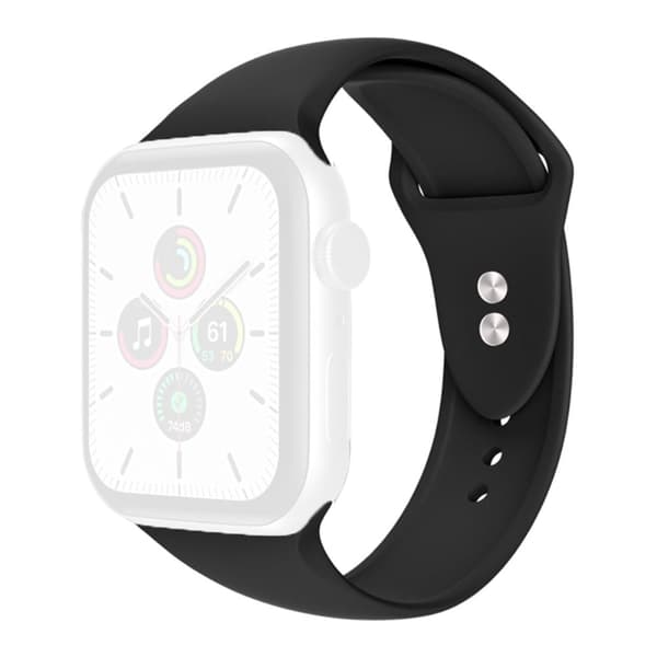 Apple Watch Series 8 (41mm) silikone-urrem - Sort Størrelse: S / M Black