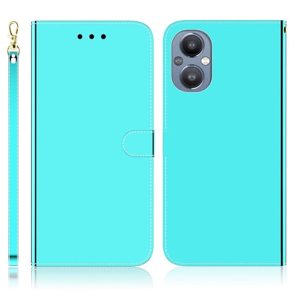Mirror OnePlus Nord N20 5G Flippetui - Cyan Green