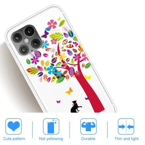Deco iPhone 12 Pro Max Etui - Fargerik Tre Multicolor