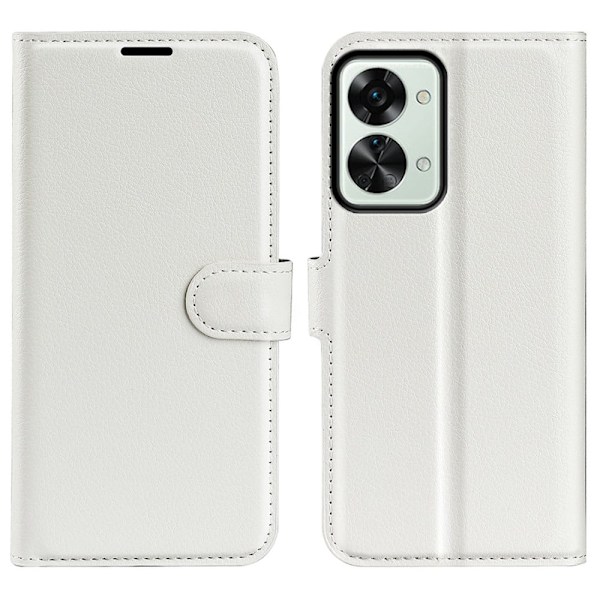 Klassisk OnePlus Nord 2T flip etui - Hvid White