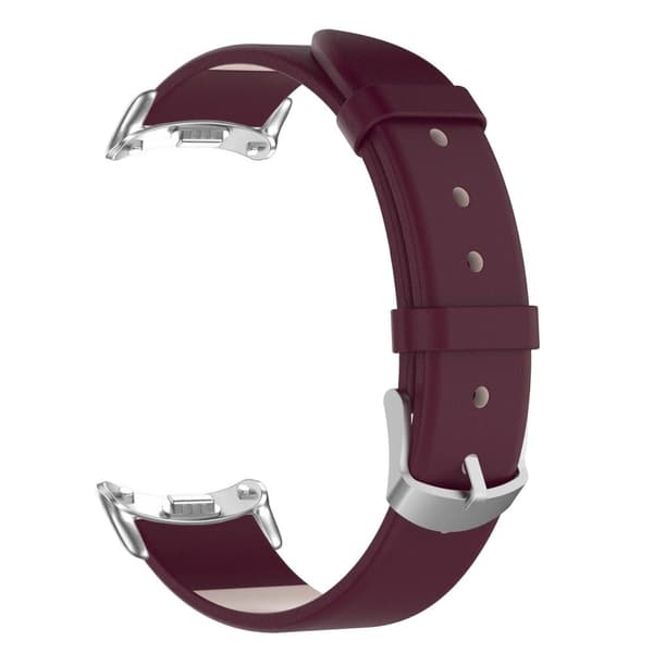 Xiaomi Smart Band 8 læderrem - Lilla Rød Red