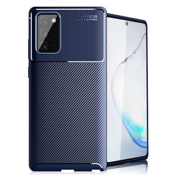 Carbon Shield Samsung Galaxy Note 20 deksel - Blå Blue