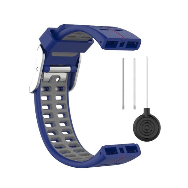 Polar V800 tofarget silikonarmbånd - Blå / Grå Blue