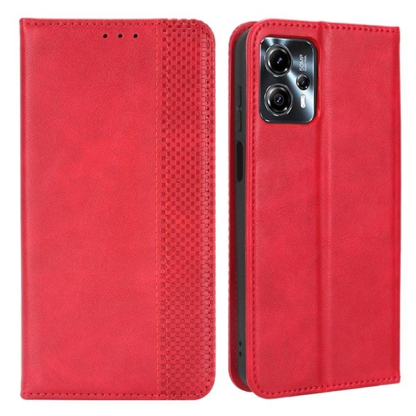 Bofink Vintage läder Motorola Moto G23 / Motorola Moto G13 fodral - Röd Röd