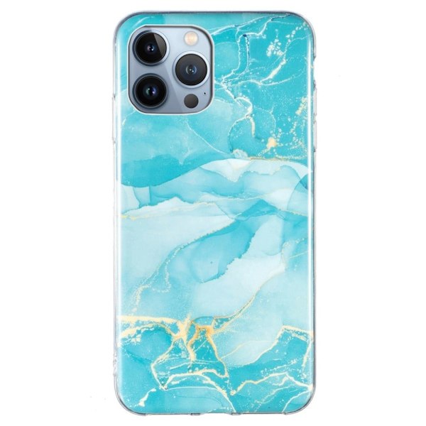 Marble iPhone 14 Pro Etui - Grønn Green