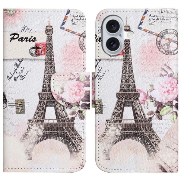 Wonderland iPhone 16 flip etui - Tårn Pink