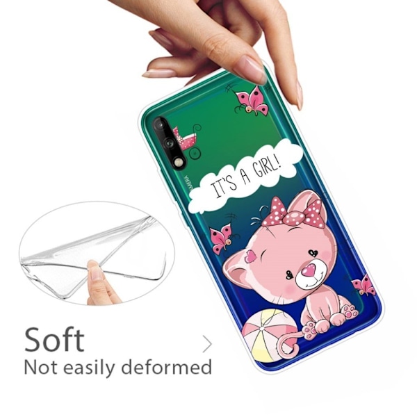 Deco Huawei P40 Lite E Cover - DET ER EN PIGE Pink