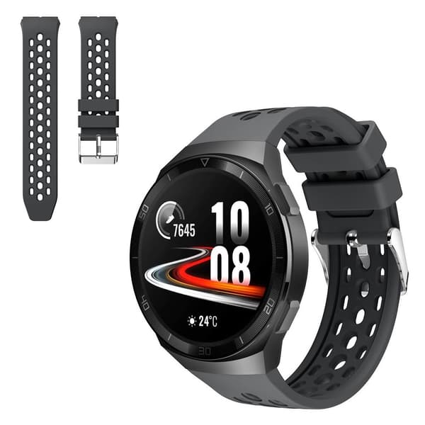 Huawei Watch GT 2e silicone watch band - Grey Silvergrå