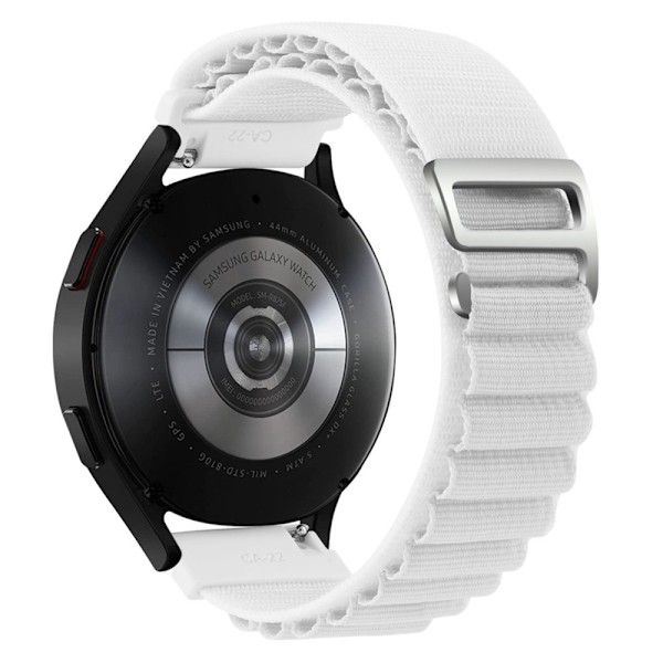 18 mm universellt klockarmband i nylon - Vit Vit