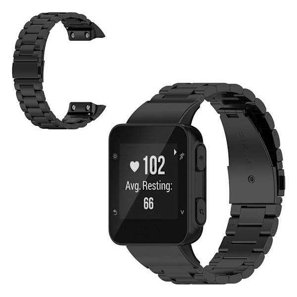 Garmin Forerunner 35 rustfrit stål rem - sort Black
