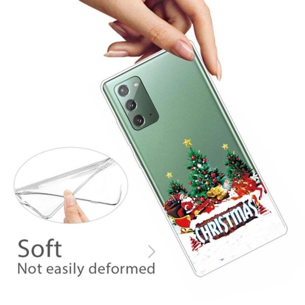 Juletaske til Samsung Galaxy Note 20 - Træ Multicolor