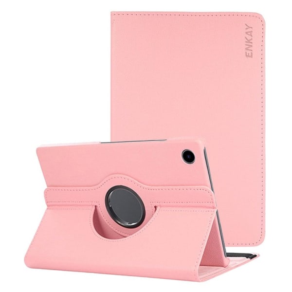 HAT-PRINCE Samsung Galaxy Tab A8 10.5 (2021) litchi tekstuuri nahkakotelo - Pinkki Pink