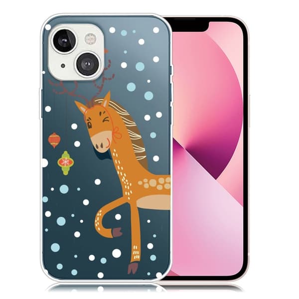 Julecover fleksibelt cover iPhone 13 mini 5.4 inch - Hjort Multicolor