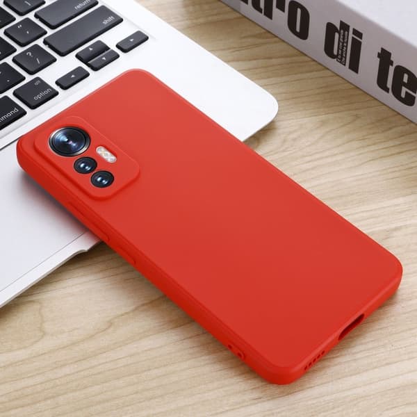 Matte Liquid Xiaomi 12 Lite silikone cover - Rød Red