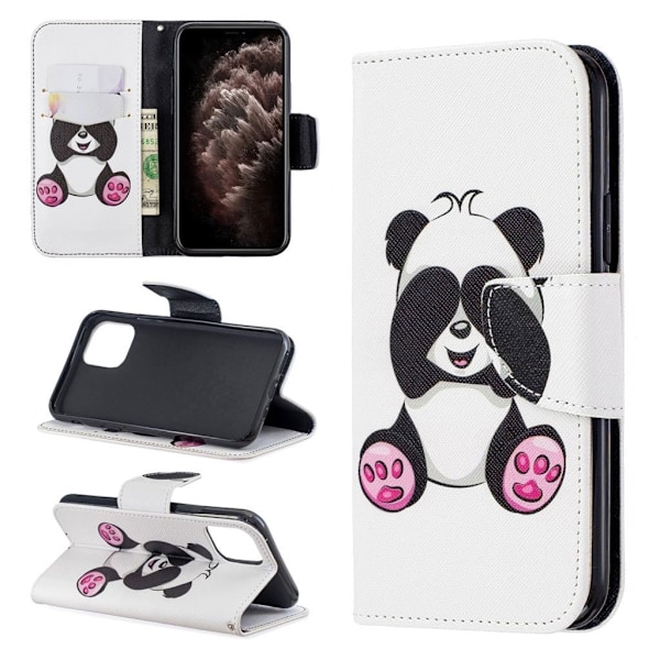 Wonderland iPhone 11 Pro flip etui - Sød Panda White