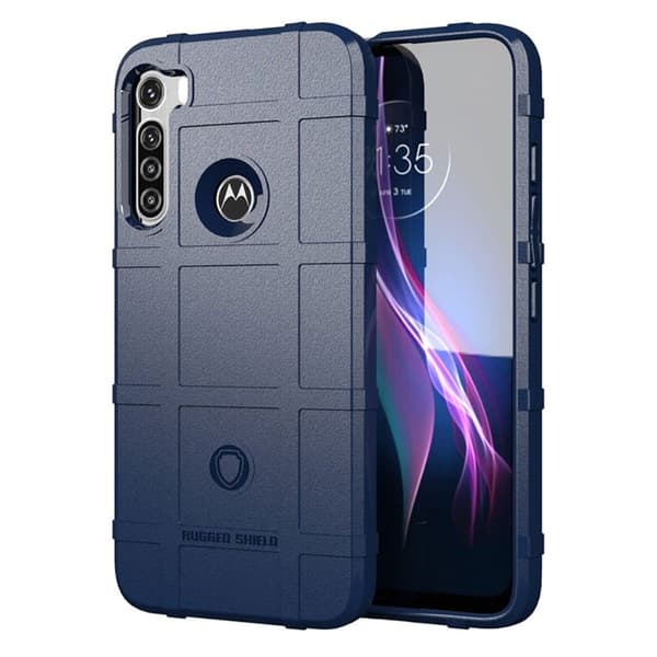 Rugged Shield Etui Motorola One Fusion Plus - Blå Blue
