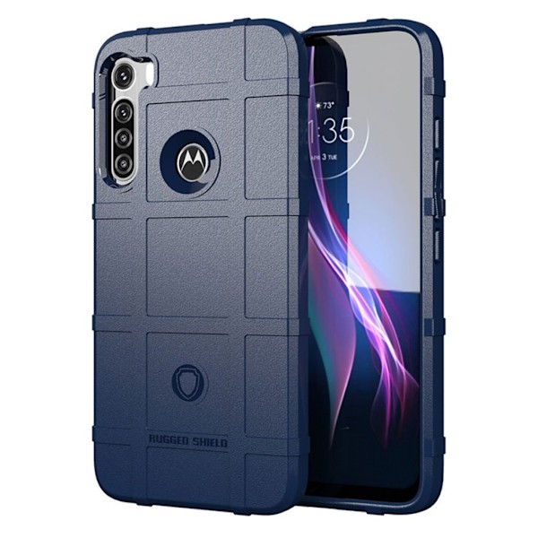 Rugged Shield Motorola One Fusion Plus kotelot - Sininen Blue