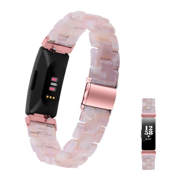 Fitbit Inspire 2 urrem med harpiksmønster - Pink Mix Pink