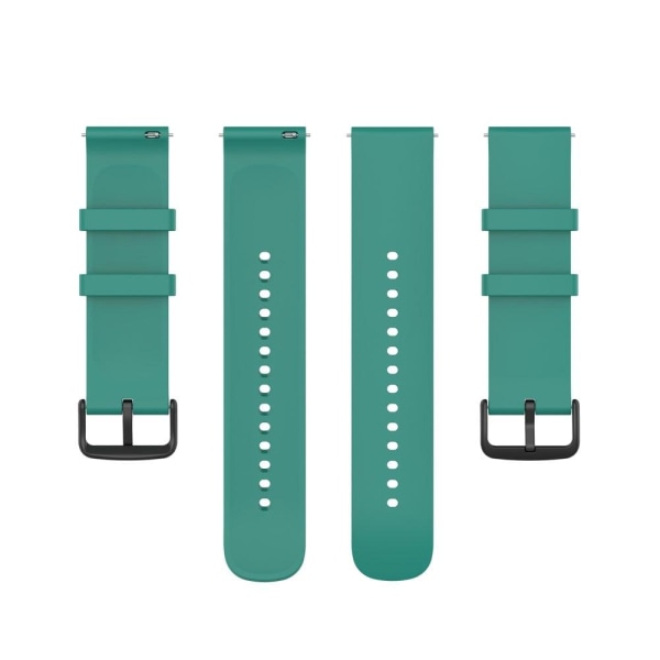 20mm Amazfit GTS 3 silicone watch strap - Dark Green Green