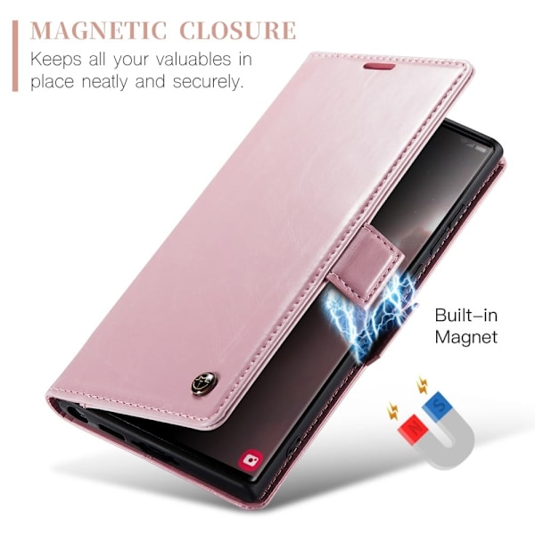 CaseMe Samsung Galaxy S23 Ultra Smooth Suojakotelo - Pinkki Pink