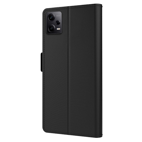 Phone Etui med Make-up Mirror og Slick Design til Xiaomi Redmi Note 12 Pro Plus - Sort Black