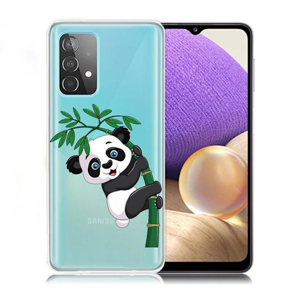 Deco Samsung Galaxy A32 5G kotelot - Panda Ja Bambu Multicolor