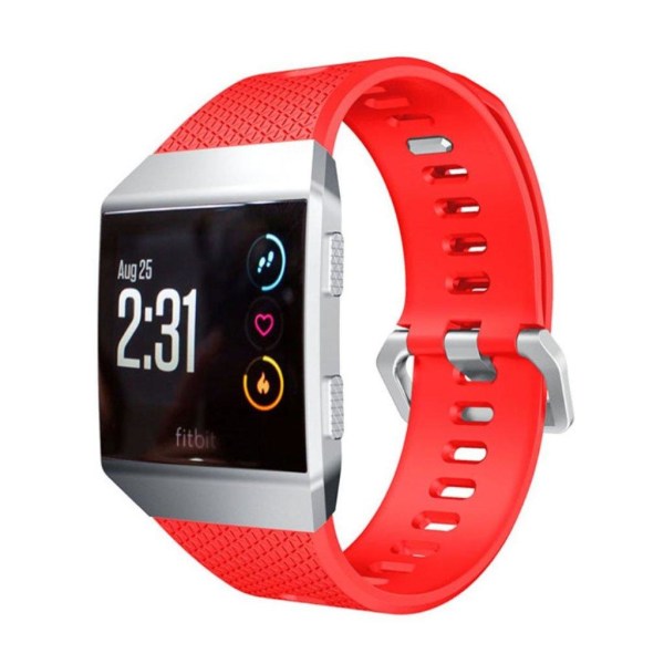 Fitbit Ionic Enfärgat mjukt klockband - Röd Röd