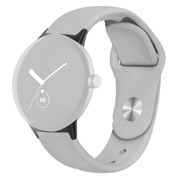 Silikoneurrem til Google Pixel Watch - Grå Silver grey