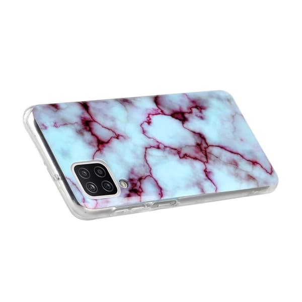Marble design Samsung Galaxy A12 5G kotelot - Sininen / Violetti Multicolor
