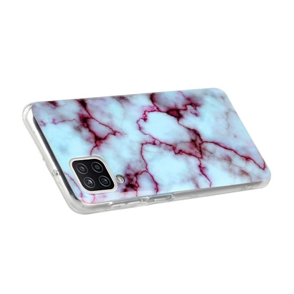 Marble Samsung Galaxy A12 5G Etui - Blå / Lilla Multicolor