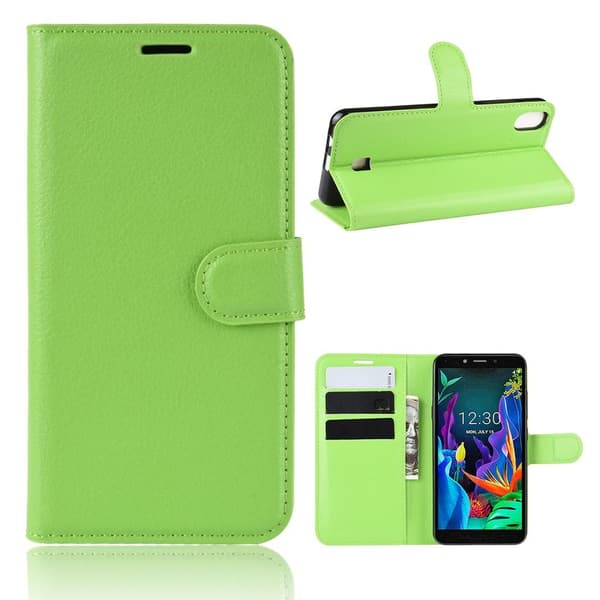 Classic LG K20 (2019) flip etui - Grønn Green